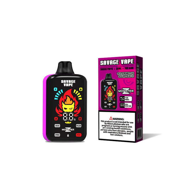 Склад в Германии Savage Monster Z 30000 Puff 30k Одноразовая электронная сигарета Vape - Lime Romance