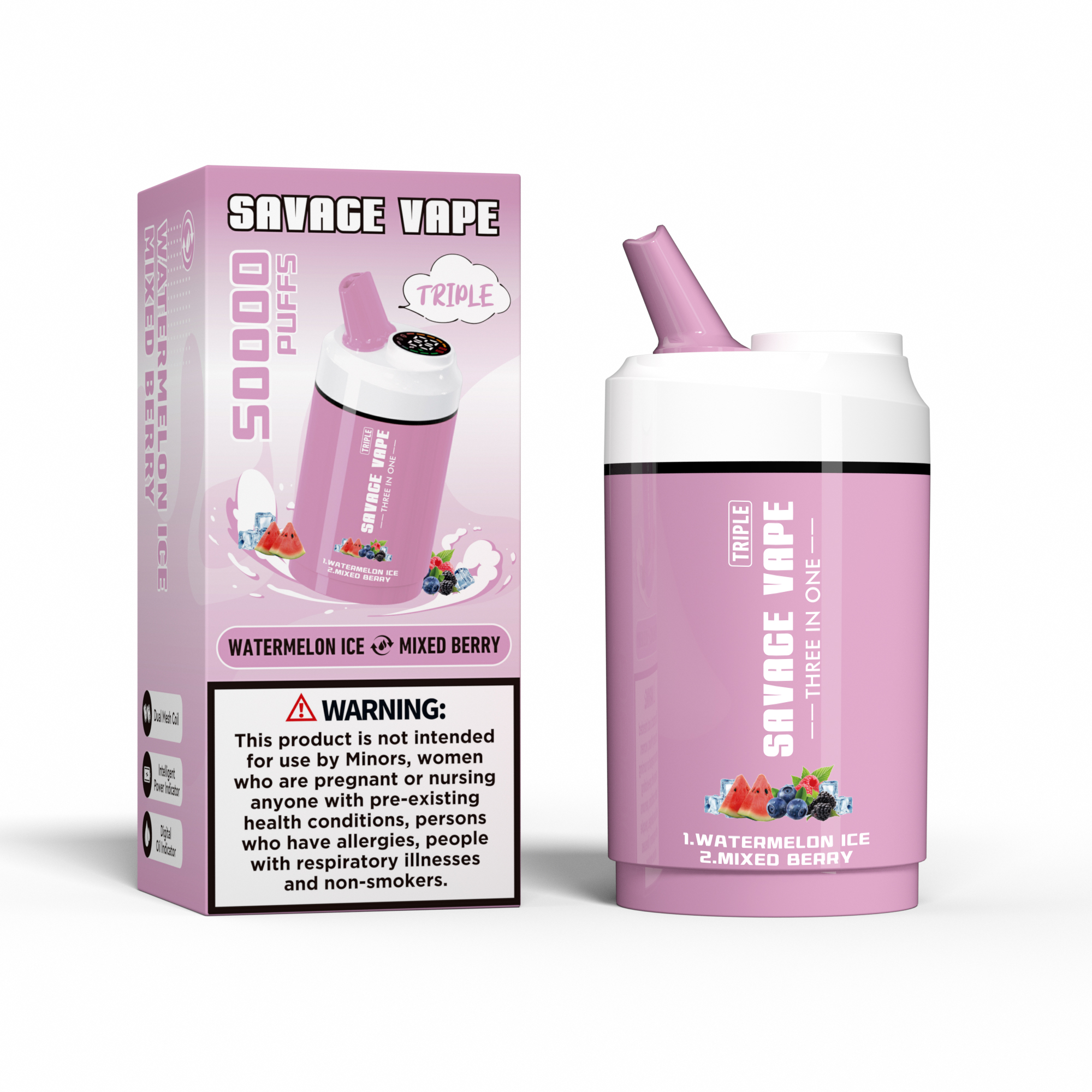 Savage Vape Triple 50000 Puffs 50K три в одном 3 в 1 одноразовый вар