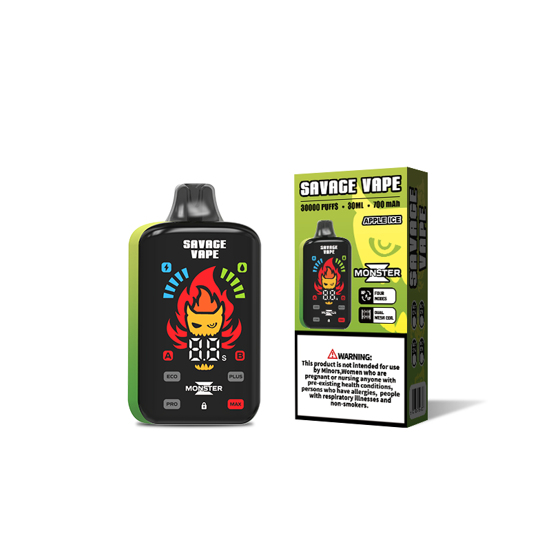 Оригинальный дикий монстр z 30000 Puff 30k одноразовый Vape E Сигаретный катушка с двойной сеткой 5%