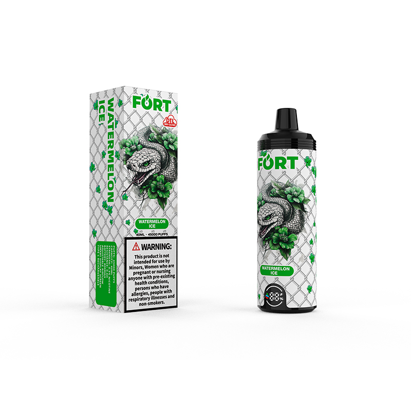 SAVAGE FORT SHISHA 45000 PUFFS 50000 Одноразовая сигарета Vape DTL E с регулируемым потоком воздуха - арбузный лед