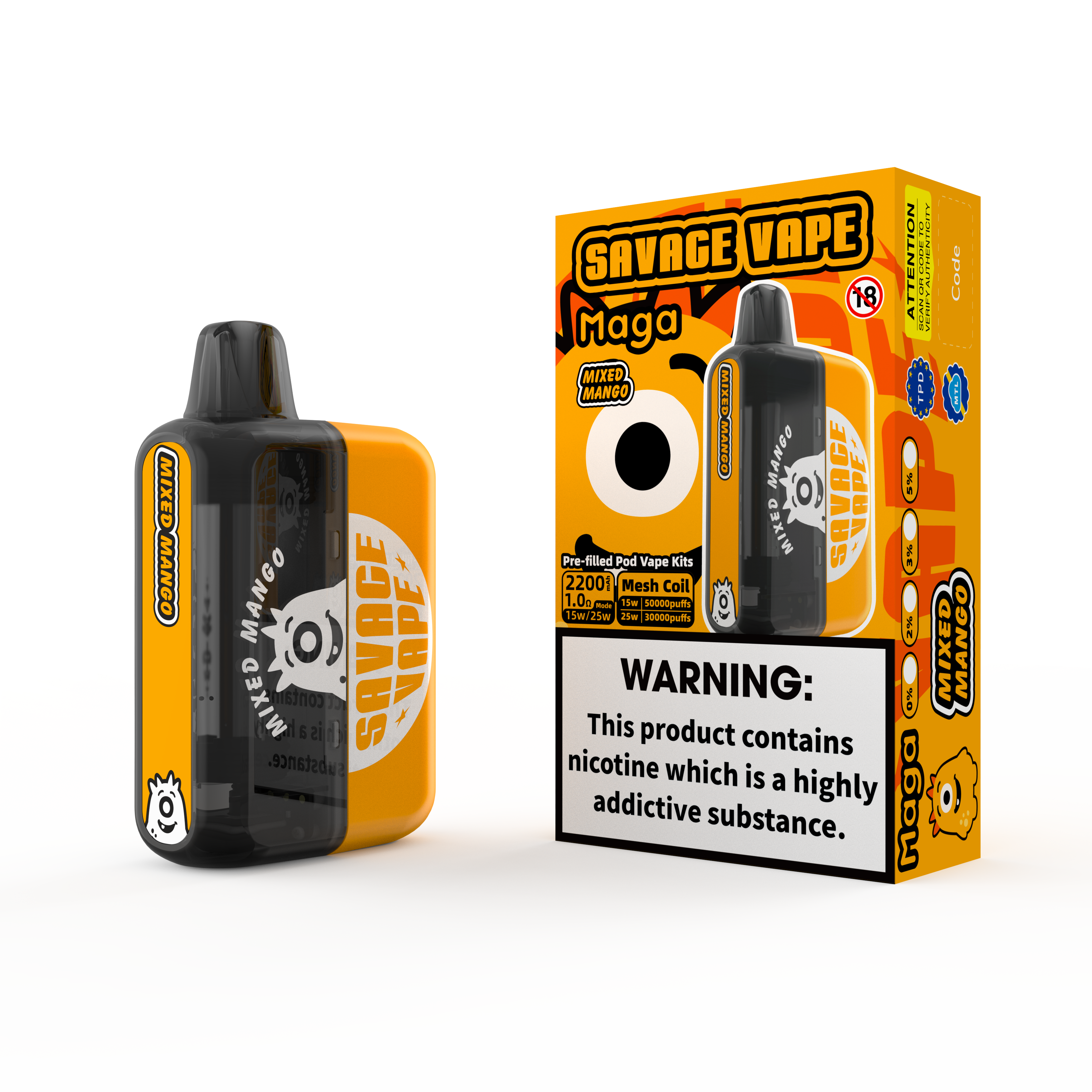 2025 Новый дизайн Eu Warehouse Savage Maga 50000 Puble